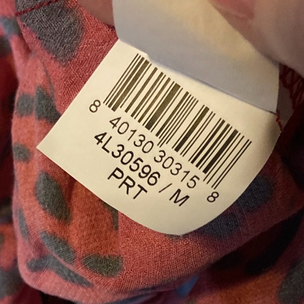 Karen Kane Red and Black Leopard Print Blouse - Picture 5 of 15